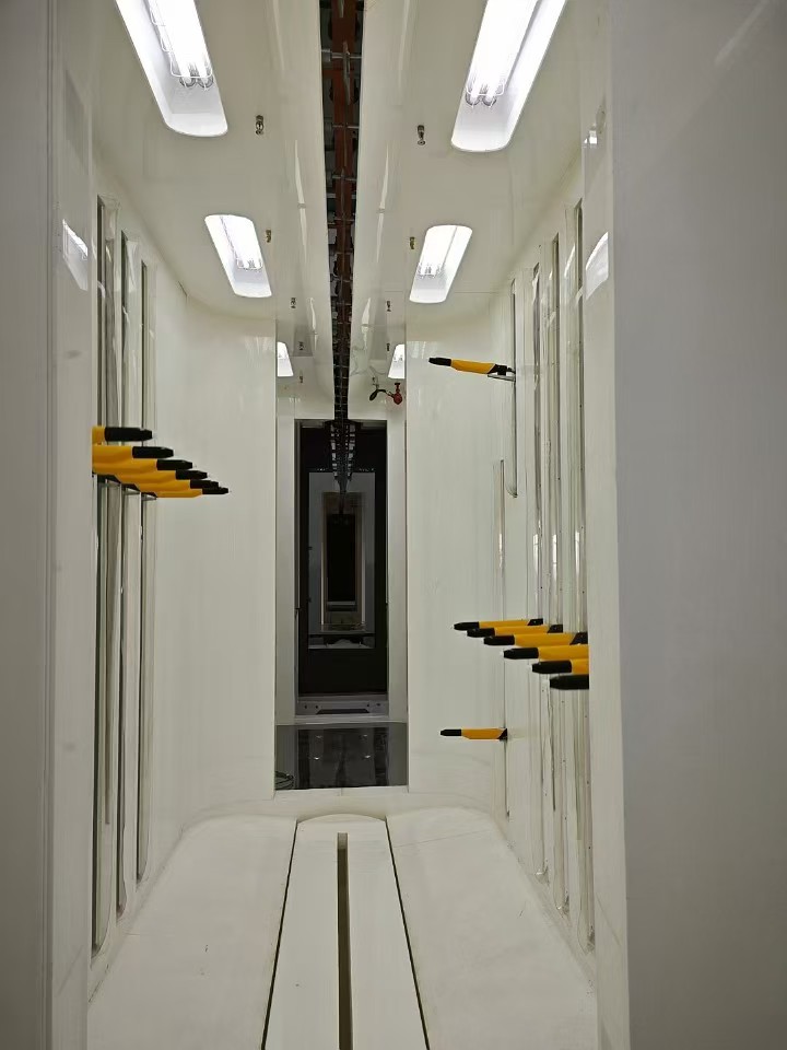 Intelligent Automated Production Line for Horizontal Spray Coating of Aluminum Profiles